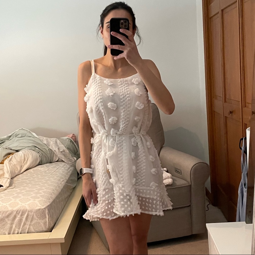 Favlux white Pom dress!